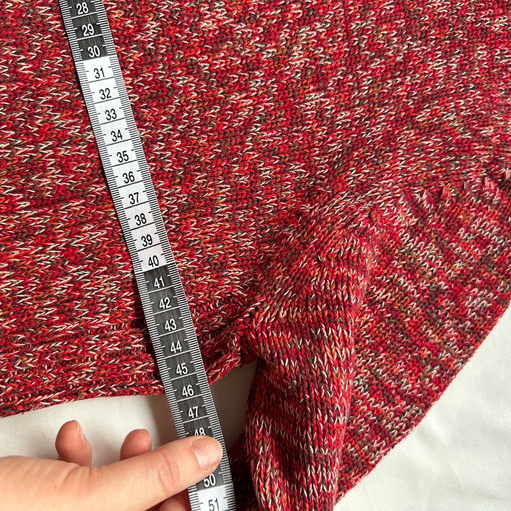Cozy Red Turtleneck Sweater M L - Picture 12 of 16